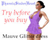 Mauve Glitter dress
