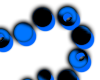 blue glow bubbles