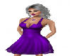 Gig-Halter Dress Purple