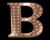 Letter B Bronze Gold
