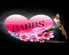 babbs heart tat face