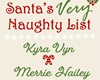 Santa Naughty List