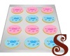 Pink/Blue Bow cookies