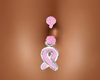 Breast Cancer Belly Ring