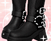 ♡ Leather Boots Black