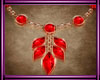 *L* Fall Red Necklace