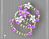 Lilacwhite Flower Bracel