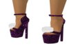 Purple Santa Shoe