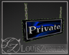 [LZ] Private Sign blue
