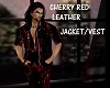 Red Leather Jacket/Vest