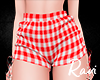 R. Demi Red Shorts