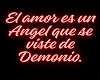 El amor es... neon sign