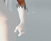 white/silver gloves