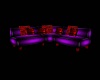 Red & Black Purple Couch