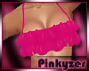 P! Frilly Top Pink PVC