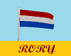 Netherlands Flag on Pole