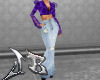 JB Purple JeansNLace