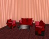 Red Couch with Poses