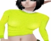 Yellow Cute Cut Sweater