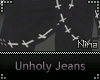 Ⓣ Unholy Black Jeans