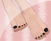 .t. Black nails feet~