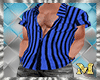 fSTRIPED SHIRT BLUEf