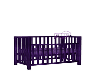 Purple nursery crib
