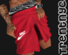 Red Nike Shorts polo box