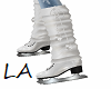 Warm white ice skates