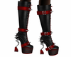 Stacy Boots black red