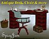 Antq Desk/Chair/More Ltb