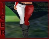 RED AND WHITE F1 TROUSER