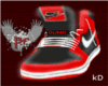 Red and Black Dunks