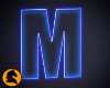 Neon Letter M