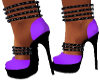 (AL)Purple N Black Heels