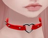 HJ! Heart Collar - Red