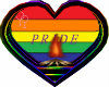 Pride heart fireplace