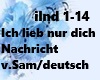 Nachricht v.Sam/deutsch