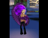 purple tail moving ball