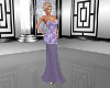 Purple Roses Gown