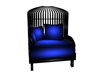 black n blue chair