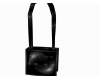 black pvc bow purse