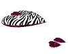 Zebra Print Heart Pillow