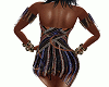 Latin dance glitter dres