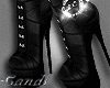 Black design boot