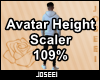 Avatar Height Scale 109%