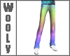 Disco jeans rainbow