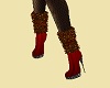 Chloe Fur n Red Boots