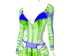 GREEN BLUEMESH OUTFIT