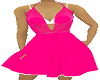cowl dress pink